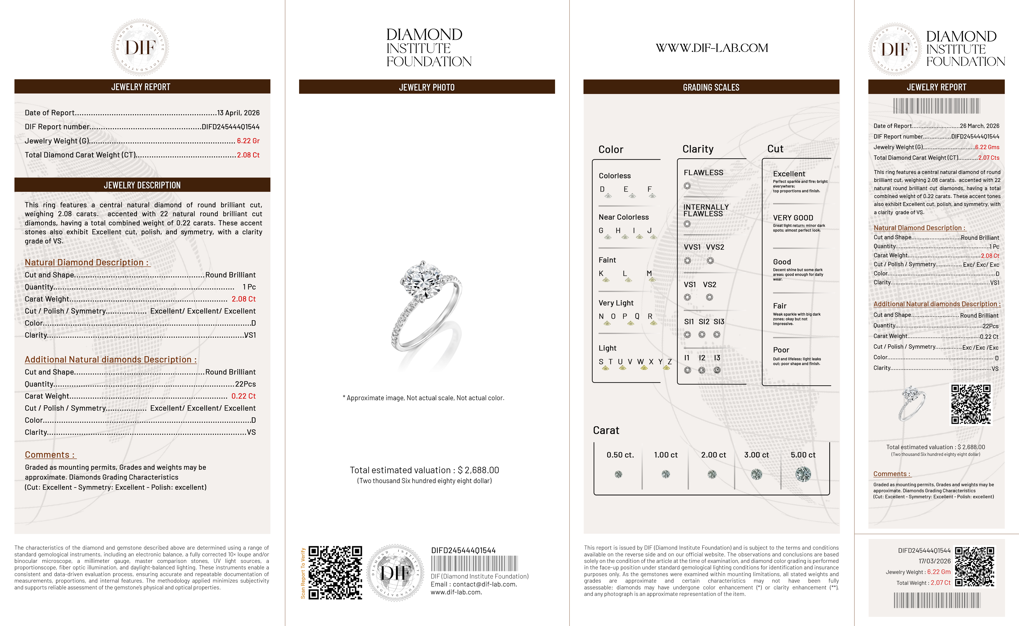 Diamond Grading Report